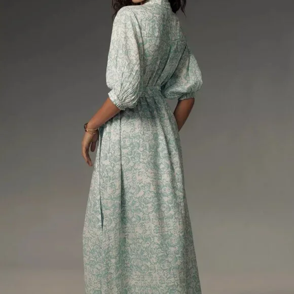 Anthropologie ~ The Irene Linen Shirt Dress by Maeve - Picture 6 of 6